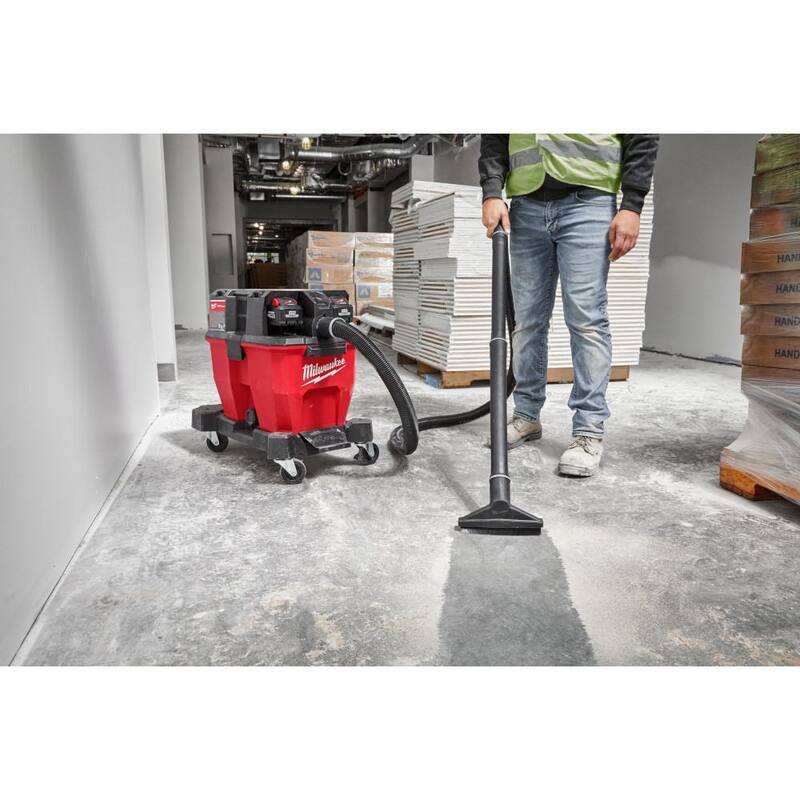 Milwaukee M18 FUEL 9 Gal. Cordless DUAL-BATTERY Wet/Dry Shop Vacuum w/XC 8.0 Ah Battery & High Output 6.0Ah Batteries (2-Pack) - 0920-20-48-11-1880-48-11-1862
