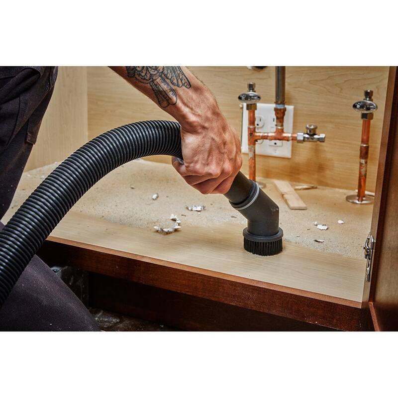Milwaukee 1-7/8 in. Round Brush Tool for Wet/Dry Shop Vacuums (1-Piece) - 49-90-1981