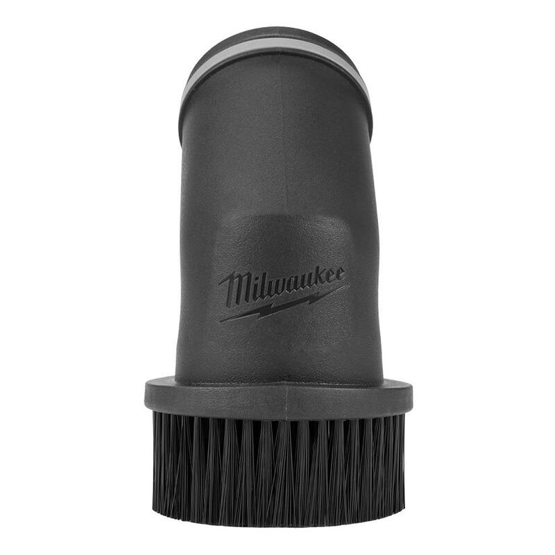Milwaukee 1-7/8 in. Round Brush Tool for Wet/Dry Shop Vacuums (1-Piece) - 49-90-1981