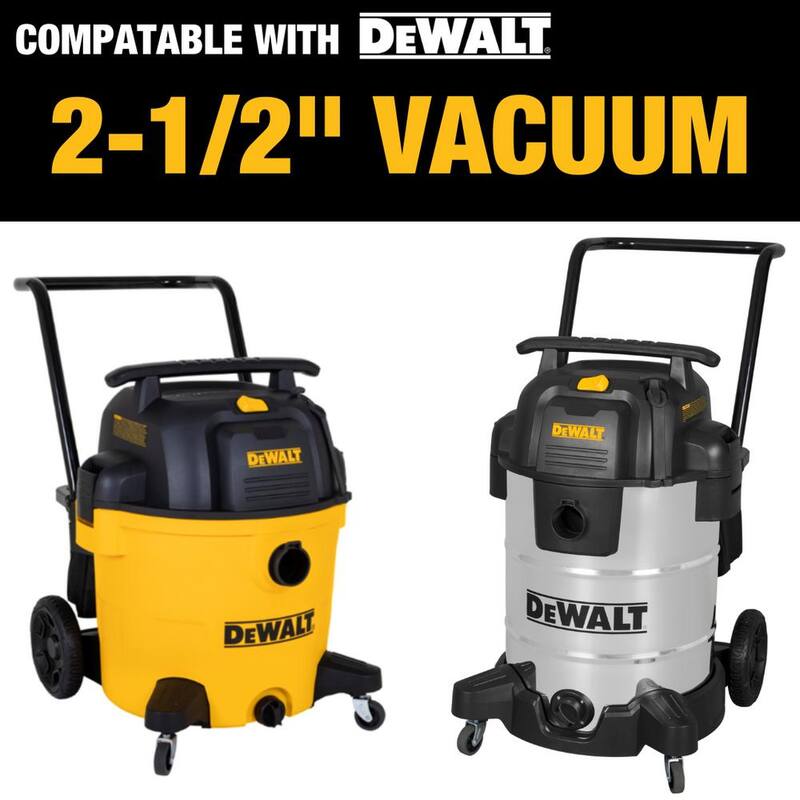 DEWALT Extra Long 15ft. Vacuum Hose for 2-1/2 in. - DXVA08-2515