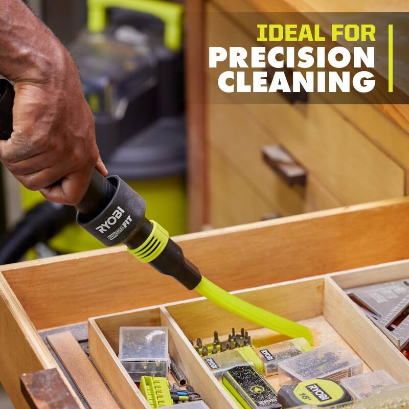 RYOBI UniversalFit Wet/Dry Vacuum Micro-Crevice Accessory Tool - A32UA06