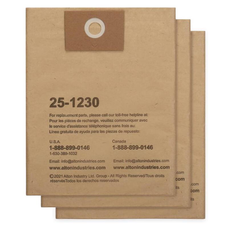 Stanley 5 Gal. Disposable Filter Bag for Wet/Dry Vacuum (3-Pack) - 25-1230