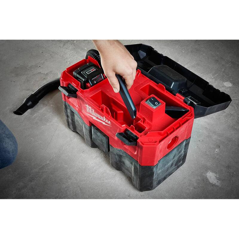 Milwaukee M18 18-Volt 2 Gal. Lithium-Ion Cordless Wet/Dry Shop Vacuum (2-Tool) - 0880-20-0880-20