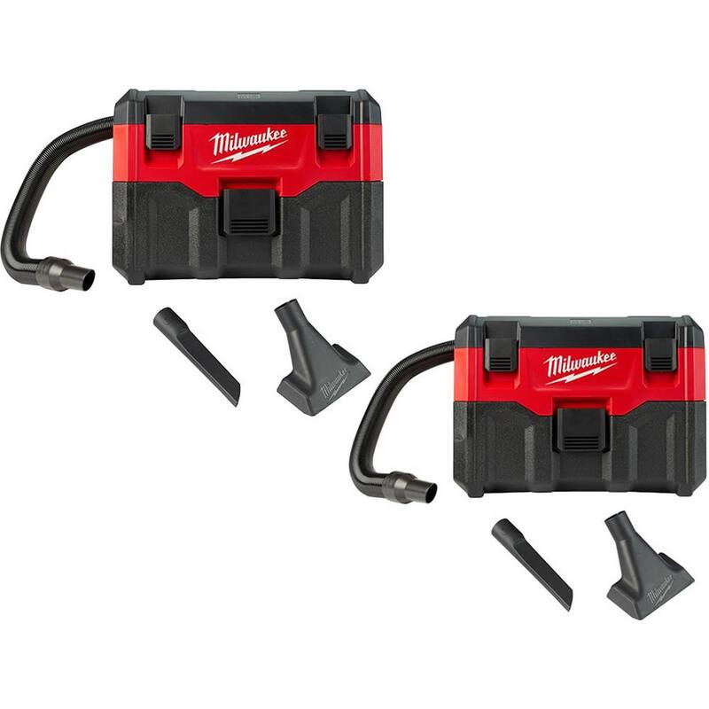 Milwaukee M18 18-Volt 2 Gal. Lithium-Ion Cordless Wet/Dry Shop Vacuum (2-Tool) - 0880-20-0880-20