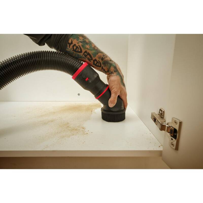 Milwaukee 2-1/2 in. Round Brush Tool for Wet/Dry Shop Vacuums (1-Piece) - 49-90-2001