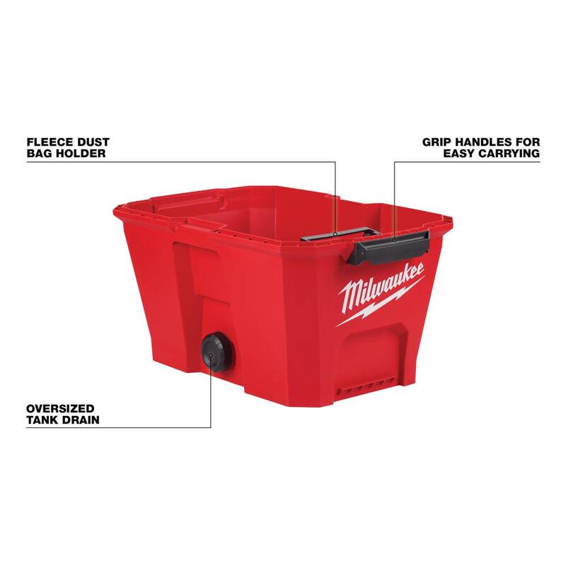 Milwaukee M18 6 Gal. Wet/Dry Shop Vacuum Tank - 0922-20