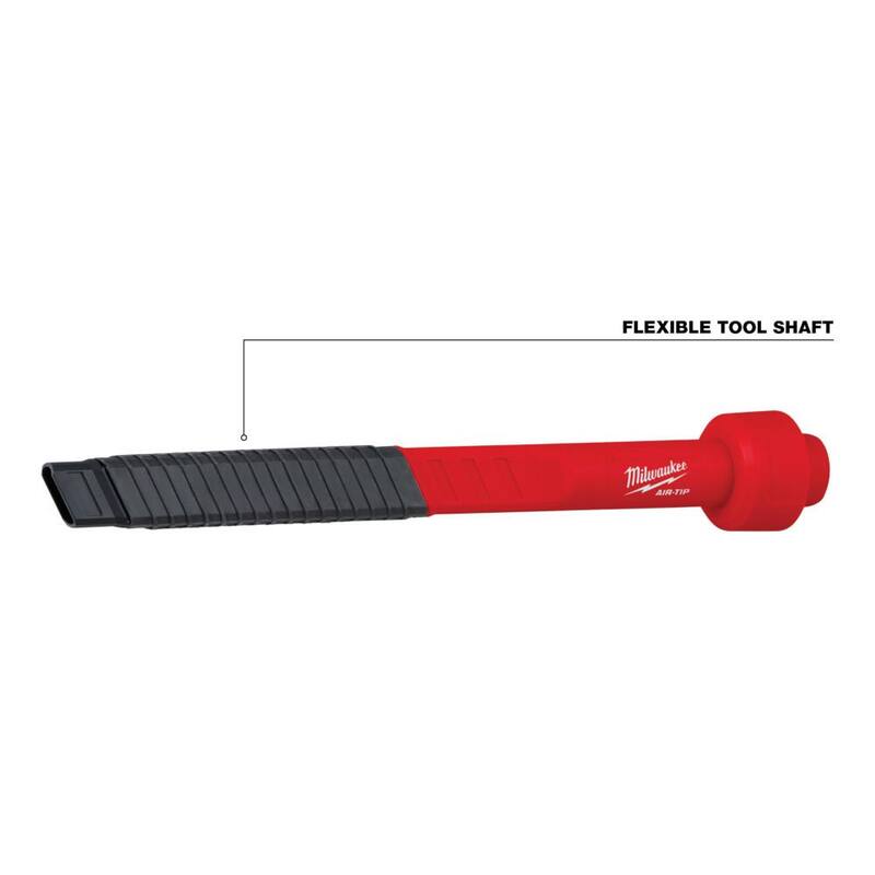 Milwaukee M12 FUEL 12-Volt Lithium-Ion Cordless 1.6 Gal. Wet/Dry Vacuumw/AIR-TIP 1-1/4 in. - 2-1/2 in. Flexible Crevice Tool - 0960-20-49-90-2030