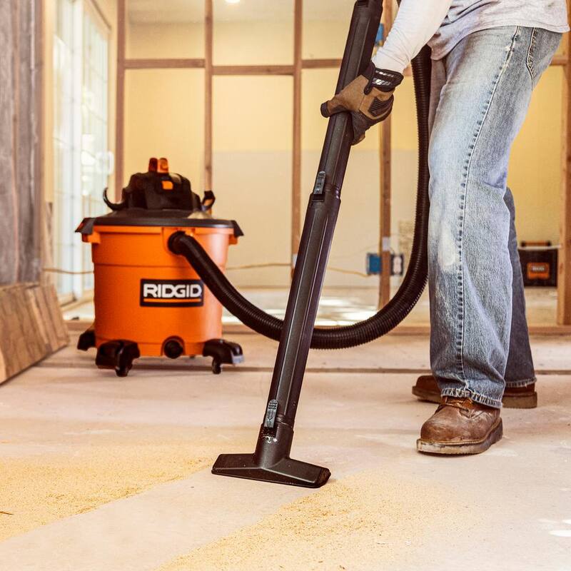 RIDGID 16 Gallon 5.0 Peak HP NXT Shop Vac Wet Dry Vacuum with General Debris Filters, Dust Bags, Hose, Diffuser, 3 Accessories - HD1640A