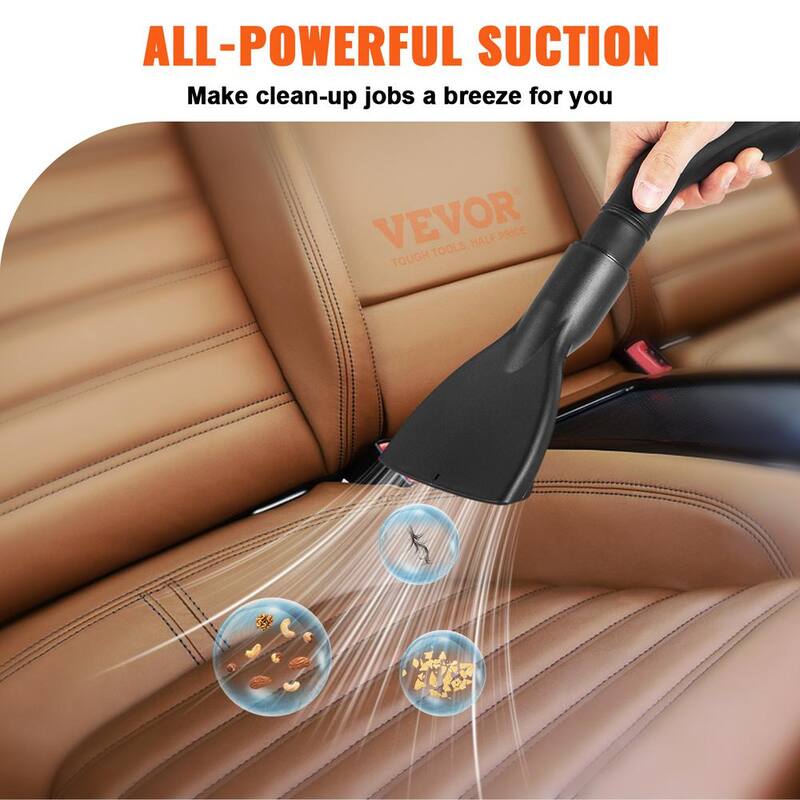 VEVOR Wet Dry Vac, 2.6 Gal., 2.5 Peak HP, 3 in 1 Portable Shop Vacuum with Blowing Function, Attachments Storage, Perfect - SYGSZK10L110VIU03V1-0830