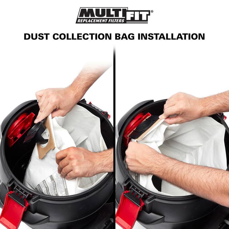 MULTI FIT General Debris Wet Dry Vacuum Dry Pick-up Only Dust Collection Bags for 15 to 22 Gal Shop-Vac Brand Shop Vacs (6-Pack) - VF2008A