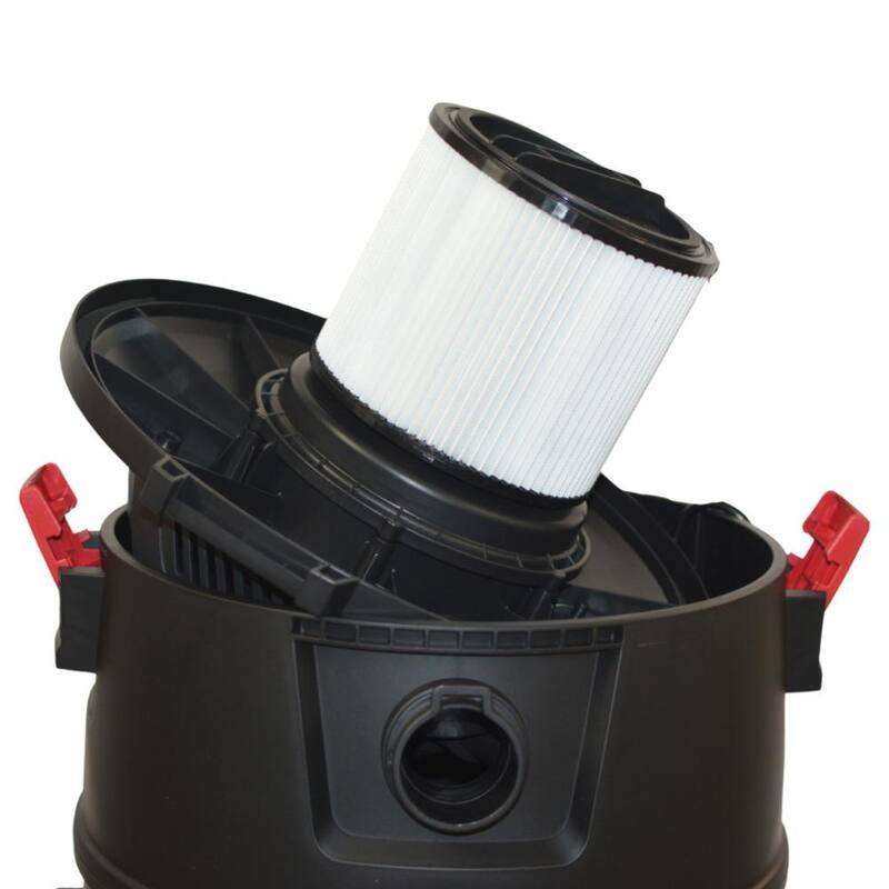 Universal Cartridge Filter with Cap Fit for 6 Gal. to 16 Gal. Wet/Dry Vacuum - AT08-2566