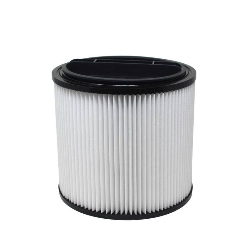 Universal Cartridge Filter with Cap Fit for 6 Gal. to 16 Gal. Wet/Dry Vacuum - AT08-2566