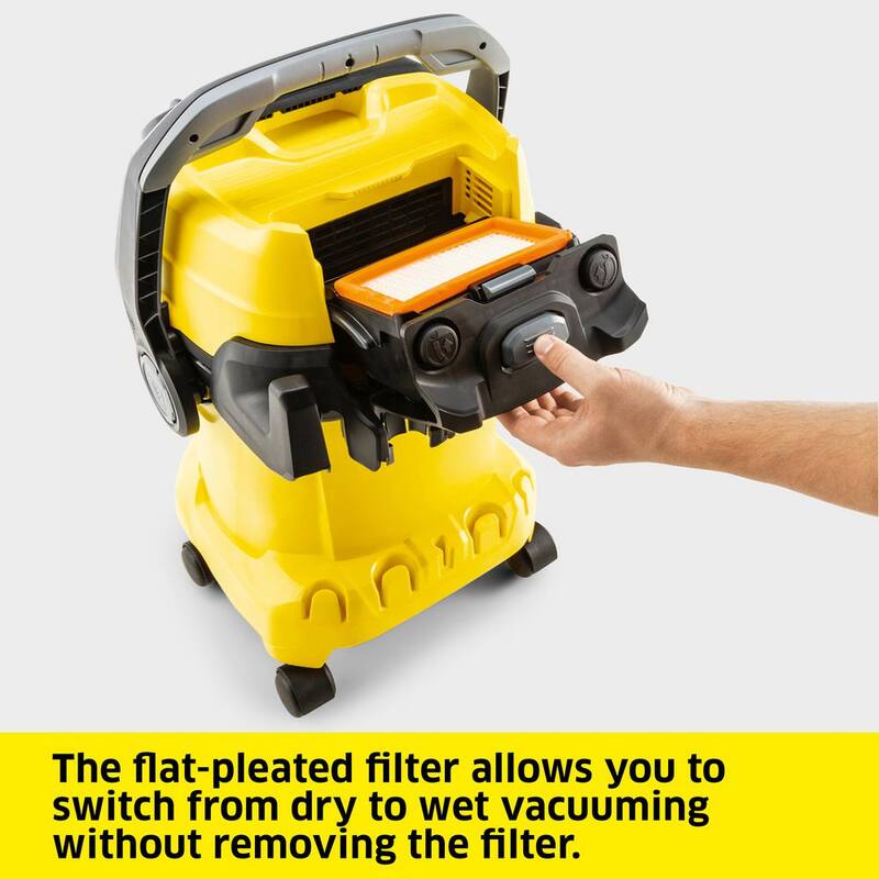 Karcher WD 5/P Multi-Purpose 6.6 Gal. Wet/Dry Shop Vacuum Cleaner with Attachments and Blower Feature - 2022 Edition - 1.628-311.0