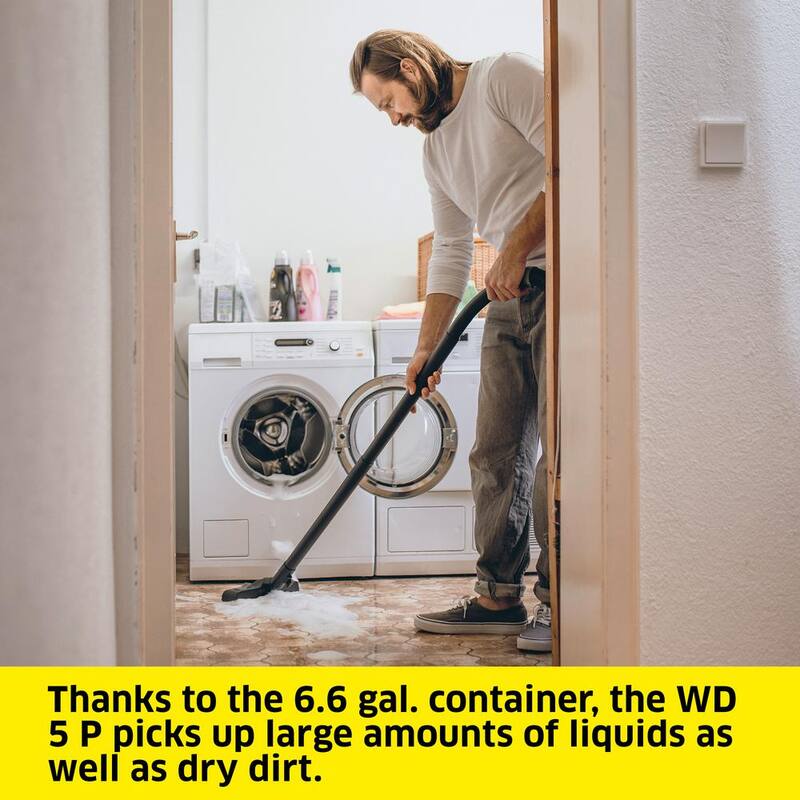 Karcher WD 5/P Multi-Purpose 6.6 Gal. Wet/Dry Shop Vacuum Cleaner with Attachments and Blower Feature - 2022 Edition - 1.628-311.0