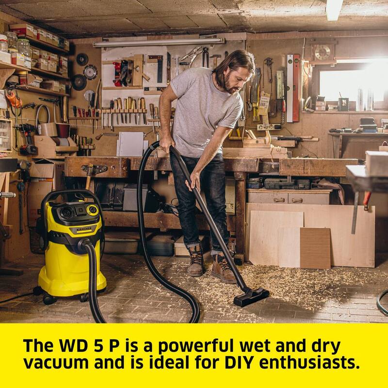 Karcher WD 5/P Multi-Purpose 6.6 Gal. Wet/Dry Shop Vacuum Cleaner with Attachments and Blower Feature - 2022 Edition - 1.628-311.0