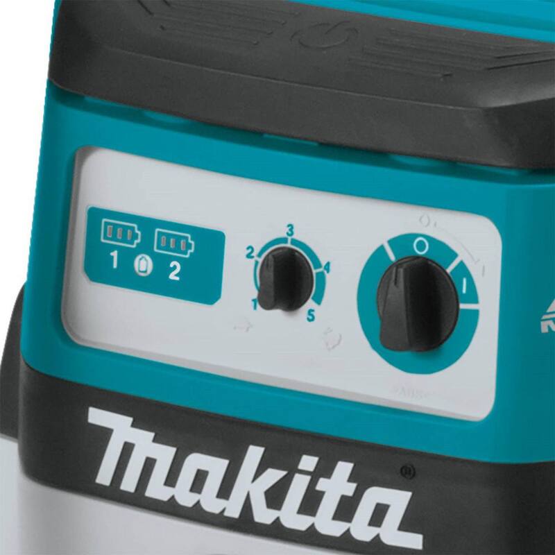 Makita 18V X2 (36V) LXT Lithium-Ion Brushless Cordless 2.1 Gallon Wet/Dry Dust Extractor/Vacuum, Tool Only - XCV20Z