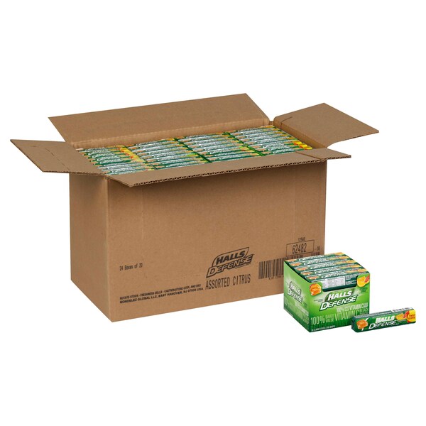Halls Halls Vitamina C surtido de defensa cítrica 9 unidades, PK480 - 62482