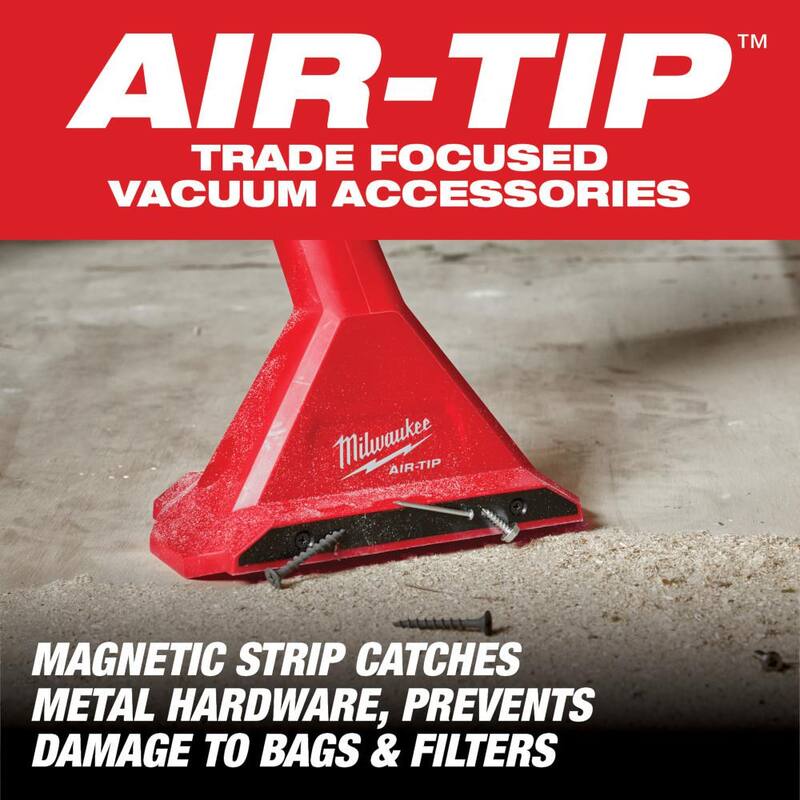 Milwaukee AIR-TIP 1-1/4 in. - 2-1/2 in. Magnetic Utility Nozzle Wet/Dry Shop Vacuum Attachment (1-Piece) - 49-90-2032