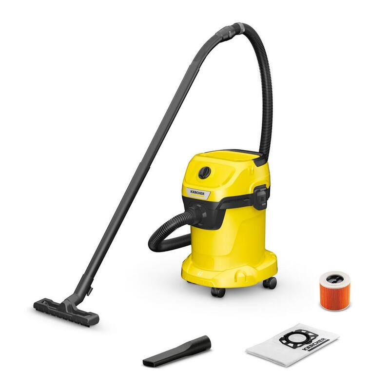 Karcher WD 3 Multi-Purpose 4.5 Gal. Wet-Dry Shop Vacuum Cleaner with Attachments, Blower Feature and Compact Design 1000-Watt - 1.628-114.0