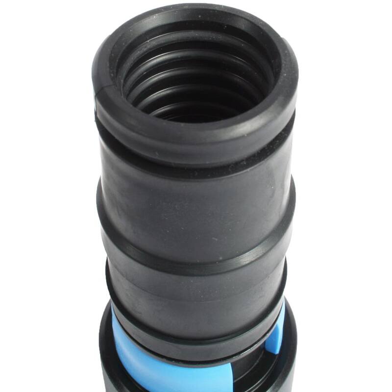 Cen-Tec 10 ft. Vacuum Hose with Expanded Multi-Brand Power Tool Dust Collection Adapter Set and Attachment Kit for Wet/Dry Vacs - 95259