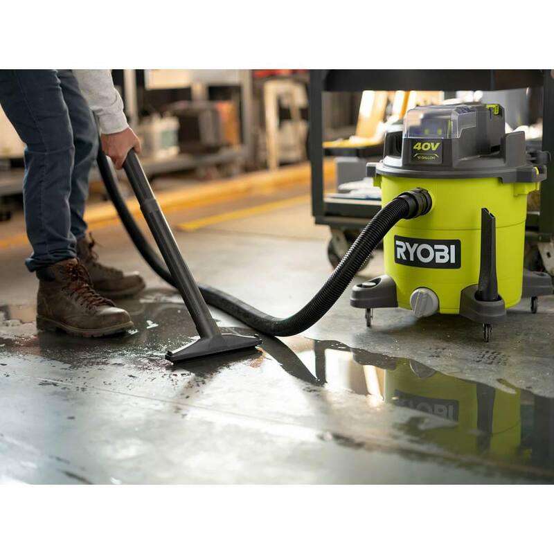RYOBI 8 ft. x 1-7/8 in. Wet/Dry Vacuum Hose for 40V 10 Gal. Vacuums - A32VH05