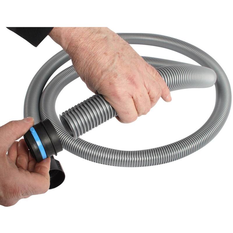 Cen-Tec 20 ft. Vacuum Hose with Expanded Multi-Brand Power Tool Dust Collection Adapter Set and Attachment Kit for Wet/Dry Vacs - 95281
