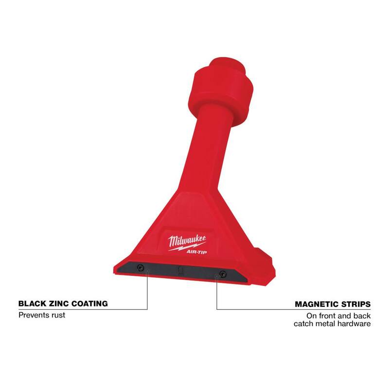 Milwaukee M18 FUEL PACKOUT Cordless 2.5 Gal Wet/Dry Vac w/AIR-TIP 1-1/4 in. - 2-1/2 in. Right Angle and Magnetic Nozzle (6-Piece) - 0970-20-49-90-2026-49-90-2032