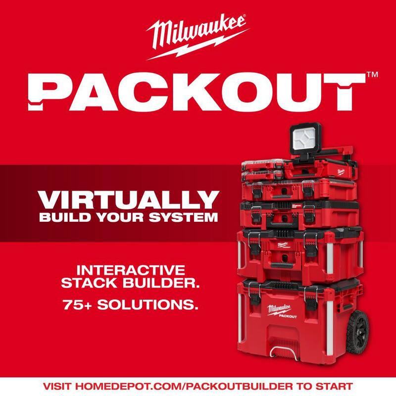 Milwaukee M18 FUEL PACKOUT 18-Volt Lithium-Ion Cordless 2.5 Gal. Wet/Dry Vac w/AIR-TIP 1-1/4 in. - 2-1/2 in. Flexible Crevice Tool - 0970-20-49-90-2030