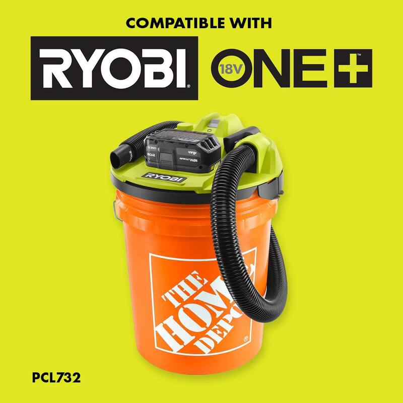 RYOBI 1-1/4" 2 PC. Bucket Top Wet/Dry Accessory Kit - A32BT01
