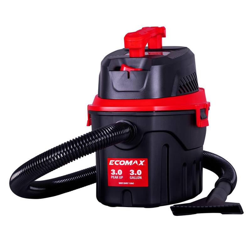 ECOMAX 3 Gal. 3 HP Poly Wet/Dry Vac - EM18910P-3