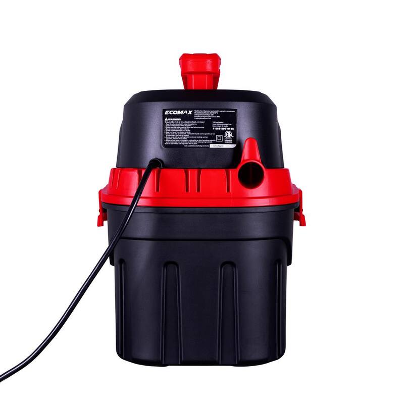 ECOMAX 3 Gal. 3 HP Poly Wet/Dry Vac - EM18910P-3