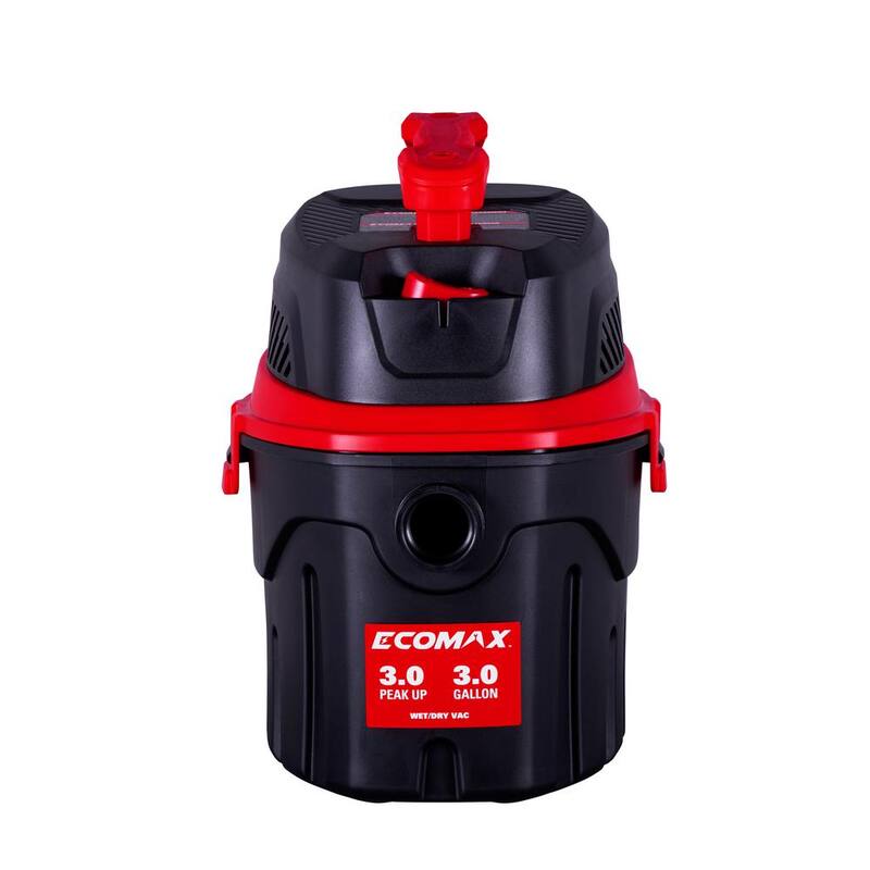 ECOMAX 3 Gal. 3 HP Poly Wet/Dry Vac - EM18910P-3