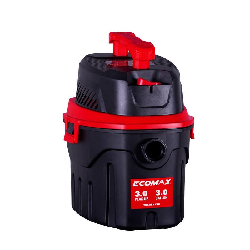 ECOMAX 3 Gal. 3 HP Poly Wet/Dry Vac - EM18910P-3