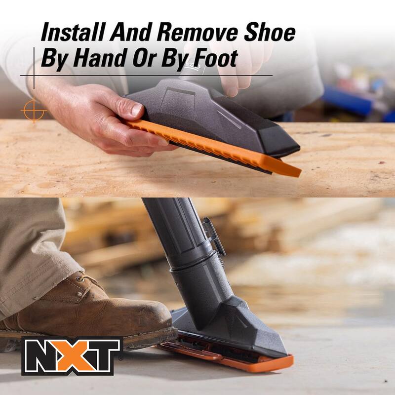 RIDGID 2-1/2 in. NXT Max Wet Floor Tool Shoe Accessory Shop Vac Attachment with Squeegee for RIDGID NXT Wet Dry Vacuums - SK1503