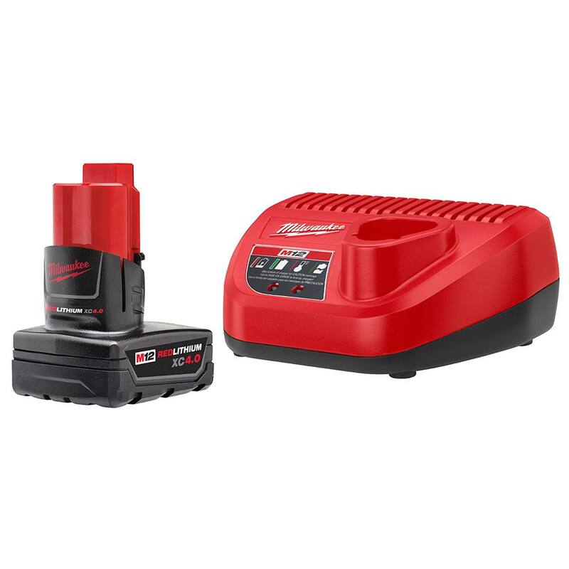 Milwaukee M12 FUEL 12-Volt Lithium-Ion Cordless 1.6 Gal. Wet/Dry Vacuum and Cut Off Saw Kit with 4.0 Ah Battery and Charger - 0960-20-48-59-2440-2522-20