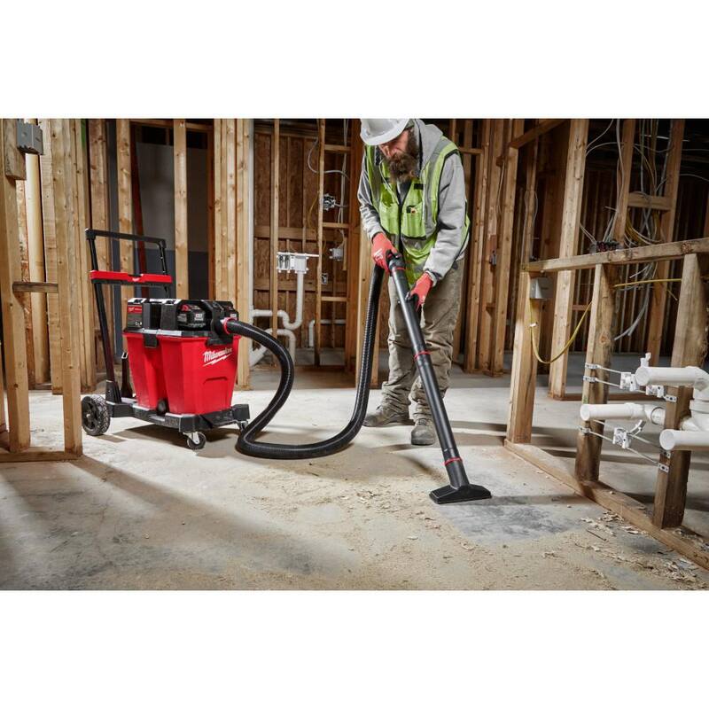 Milwaukee M18 FUEL 12 Gal. Cordless Dual-Battery Wet/Dry Shop Vac Kit & M18 2 Gal Wet/Dry Vac - 0930-22HD-0880-20