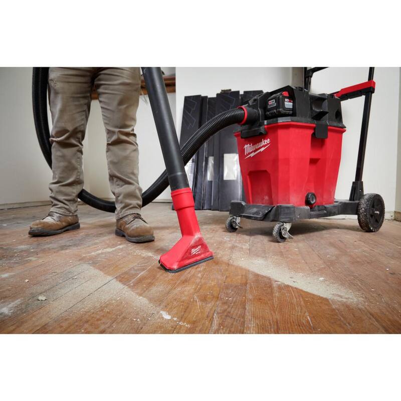 Milwaukee AIR-TIP 2-1/2 in. Rocking Utility Nozzle Attachment With Brushes for Wet/Dry Shop Vacuums (1-Piece) - 49-90-2039