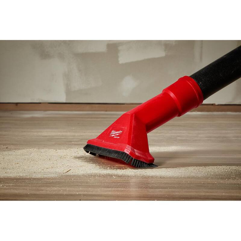 Milwaukee AIR-TIP 2-1/2 in. Rocking Utility Nozzle Attachment With Brushes for Wet/Dry Shop Vacuums (1-Piece) - 49-90-2039