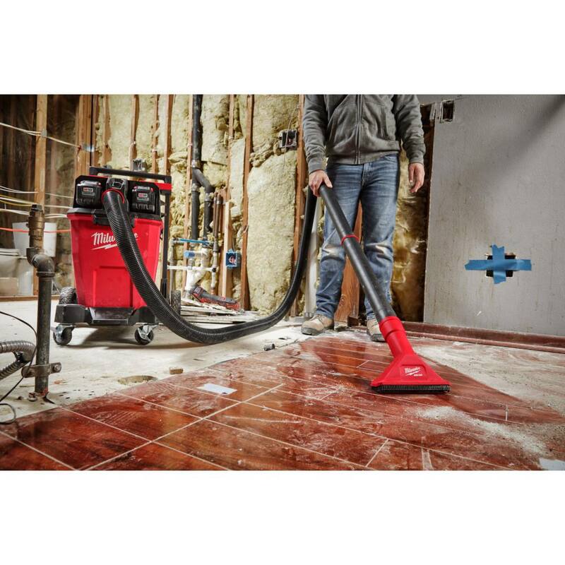 Milwaukee AIR-TIP 2-1/2 in. Rocking Utility Nozzle Attachment With Brushes for Wet/Dry Shop Vacuums (1-Piece) - 49-90-2039