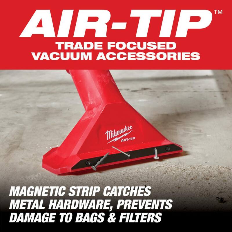Milwaukee AIR-TIP 2-1/2 in. Magnetic Utility Nozzle Attachment for Wet/Dry Shop Vacuums (1-Piece) - 49-90-2033