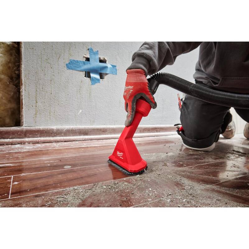 Milwaukee AIR-TIP 1-1/4 in. - 2-1/2 in. Utility Nozzle and 2-In-1 Utility Brush Attachment Kit for Wet/Dry Shop Vacuums (2-Piece) - 49-90-2038-49-90-2028
