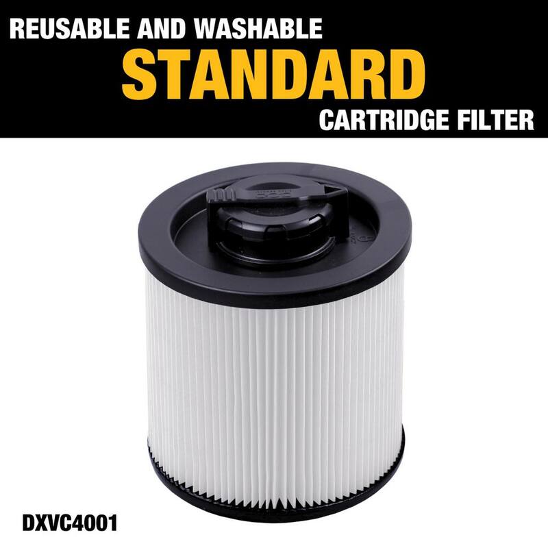 DEWALT 3-Pack Disposable Bag and Standard Cartridge Filter Combo Pack for 4 Gallon DXV04T Wet/Dry Vacuums - 4001-4040