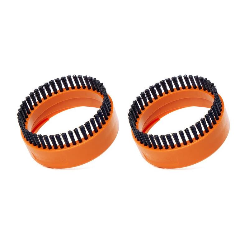 RIDGID 2-1/2 in. NXT Max Rotating Dusting Brush Shoe Kit Shop Vac Attachments with Hard Bristles for RIDGID NXT Wet Dry Vacuums - SK0101