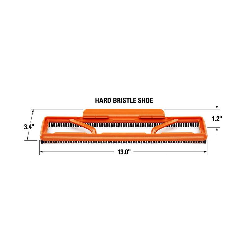 RIDGID 2-1/2 in. NXT Max Floor Tool Shoe Accessory Shop Vac Attachment with Hard Bristles for RIDGID NXT Wet Dry Vacuums - SK1501