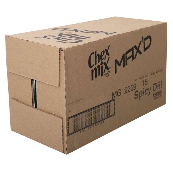 Mezcla de bocadillos Chex Mix Spicy Dill 4.25 oz., paquete de 8 - 16000-15088.