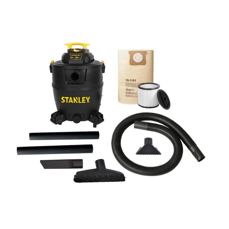 Stanley 16 Gal. Wet/Dry Vacuum with Hose Accessories - SL18199P-16A