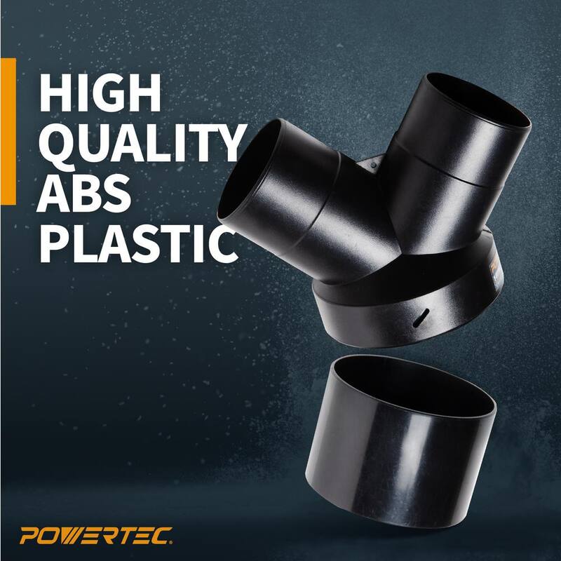 ‎POWERTEC 6 in. Hose Splice for Dust Collector Fitting (2-Pack) - 70280