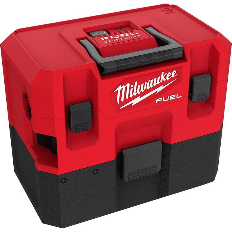 Milwaukee M12 FUEL 12-Volt Lithium-Ion Cordless 1.6 Gal. Wet/Dry Vacuum w/M12 Drill and Impact Driver Kit w/Batteries and Charger - 0960-20-2494-22