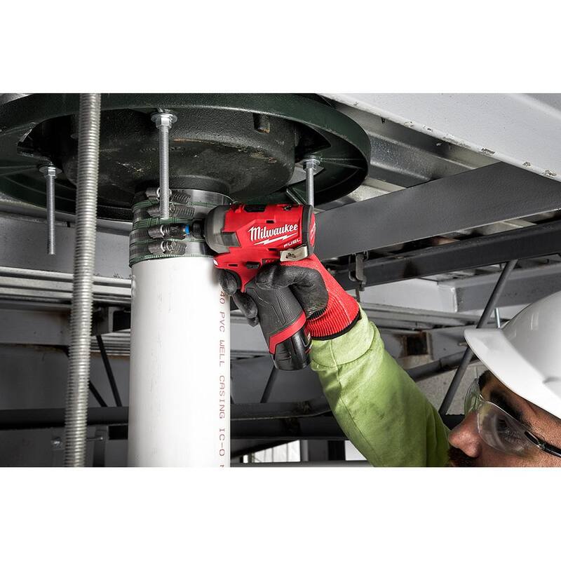 Milwaukee M12 FUEL 12-Volt Lithium-Ion Cordless 1.6 Gal. Wet/Dry Vacuum and SURGE Impact Driver with 4.0 Ah Battery and Charger - 0960-20-48-59-2440-2551-20