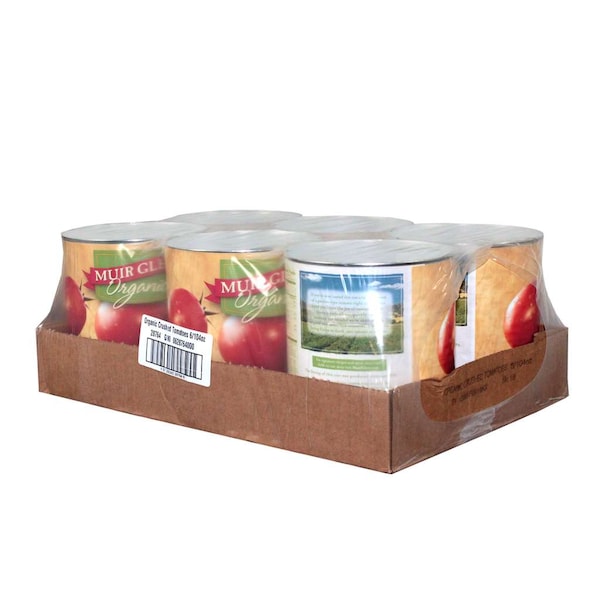 Muir Glen Tomates Orgánicos Triturados en Botella de 104 oz., Paquete de 6 - 725342-28764